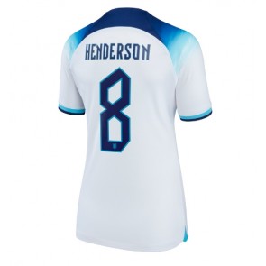 Anglia Jordan Henderson #8 Koszulka Podstawowych Kobiety MŚ 2022 Krótki Rękaw